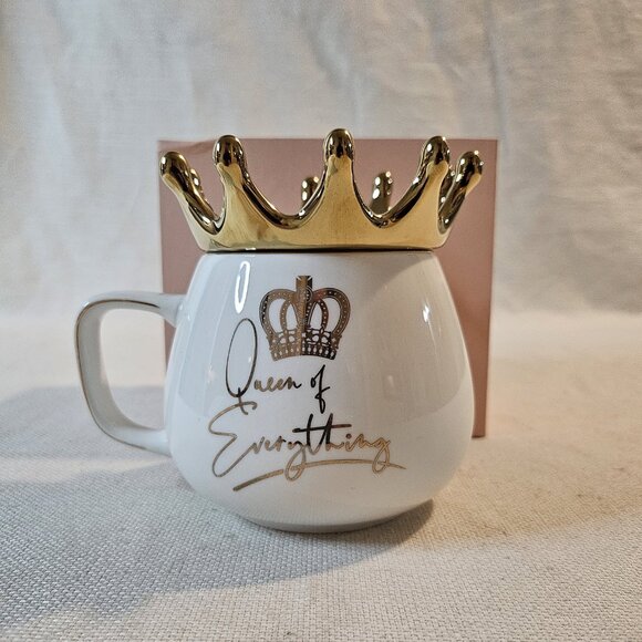 Luxe England - Queen of Everything - 12oz Crown Cup Mug - Picture 1 of 6